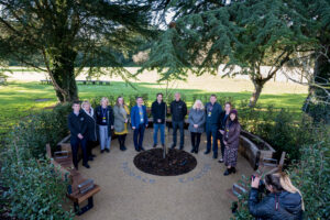 Green space for rest and reflection is formally opened